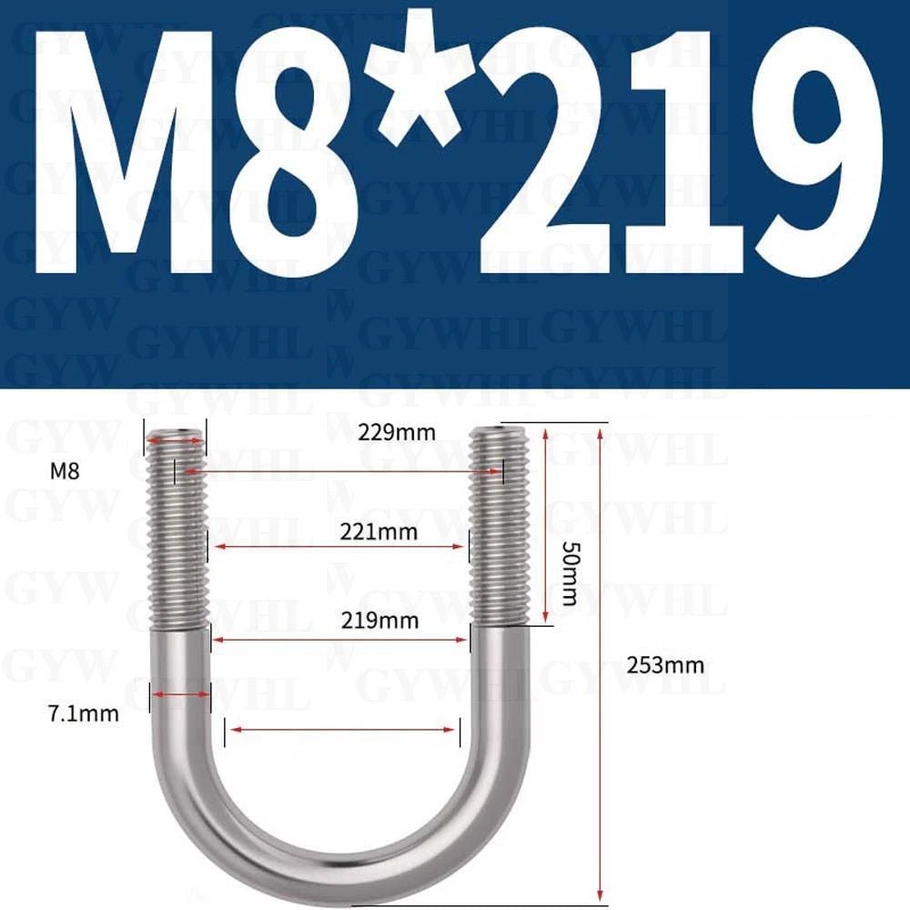 Marine Grade Round Bend U - Bolts — A2 & A4 Stainless Steel, M6 to M20 - HomeDIYer