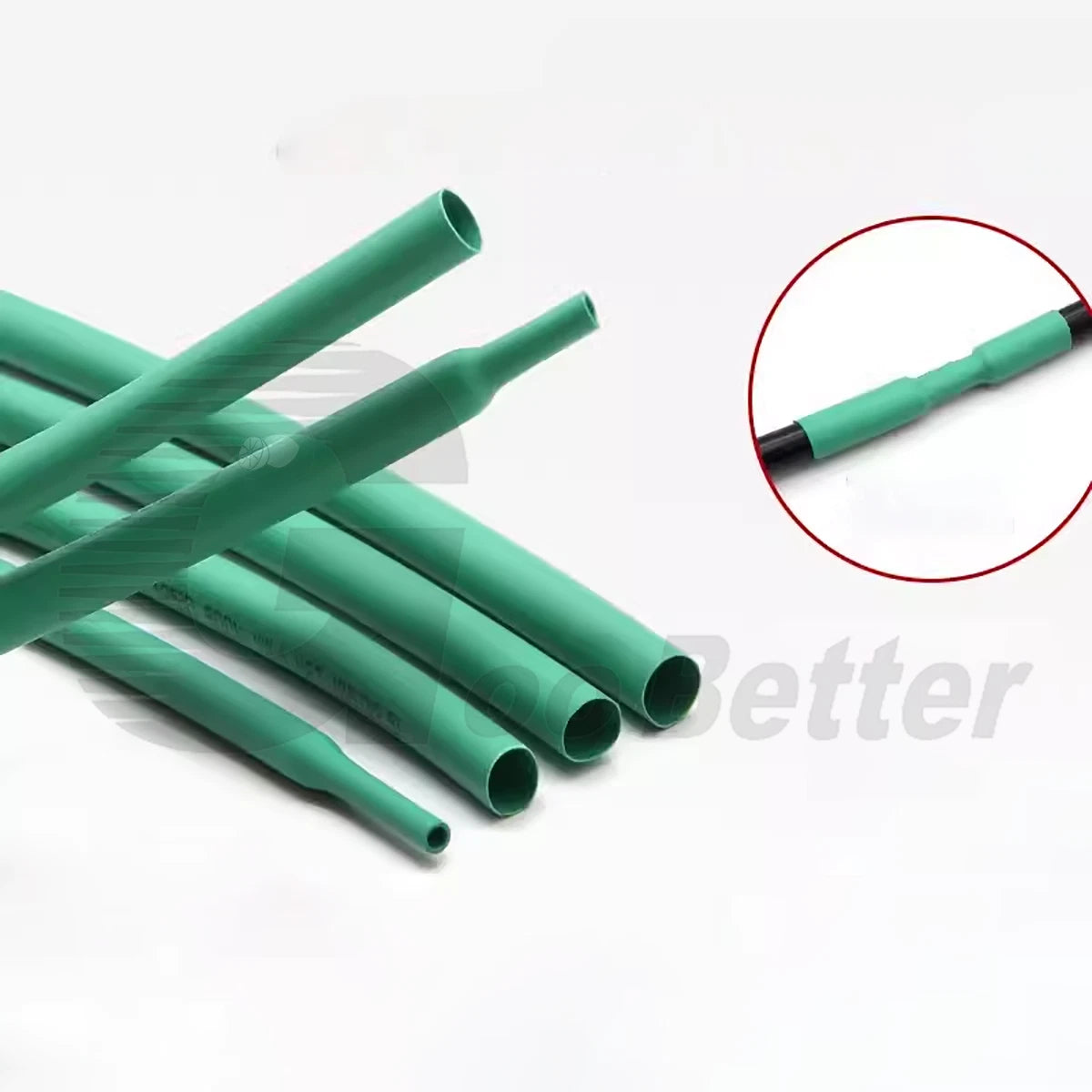 Green Heat Shrink Tubing – 2:1 & 3:1 Ratio, Φ0.6mm–Φ80mm, Wire & Cable Electrical Sleeving