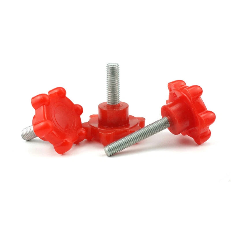 M8 M10 Thumb Screws 8mm 10mm Plastic Knobs Bolt Red Torx-shaped Thumbscrew 48#
