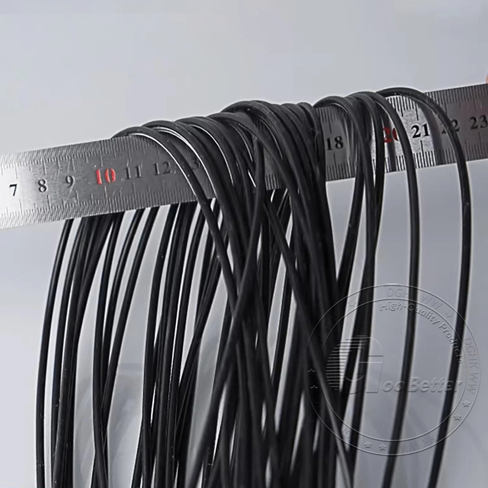 Black Food Grade Silicone Capillary Tube — ID 0.3mm to 4mm, Soft Rubber Hose, 10 Meter