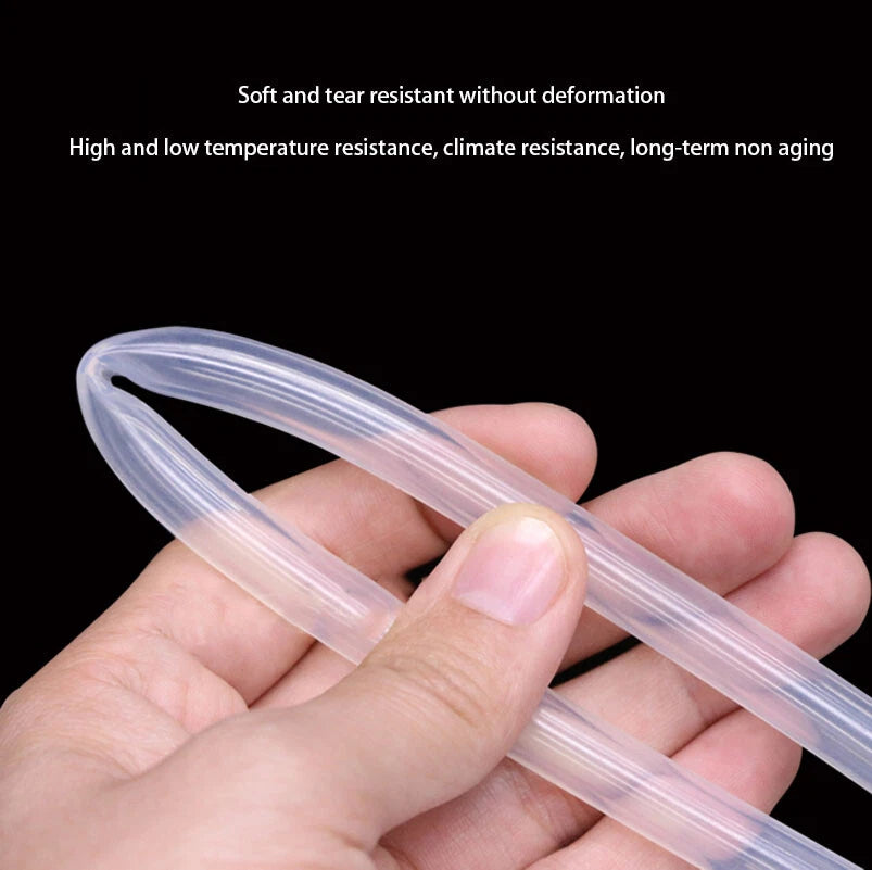 Transparent Silicone Hose | Vacuum Tube & Beer Line Soft Rubber Pipe 0.8–19mm ID