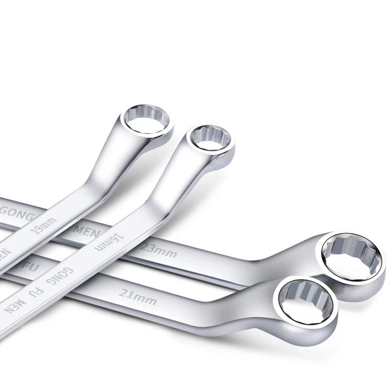 Ring Spanner Wrench High-Carbon Steel Metric Ring Deep Double Offset 5.5mm~36mm