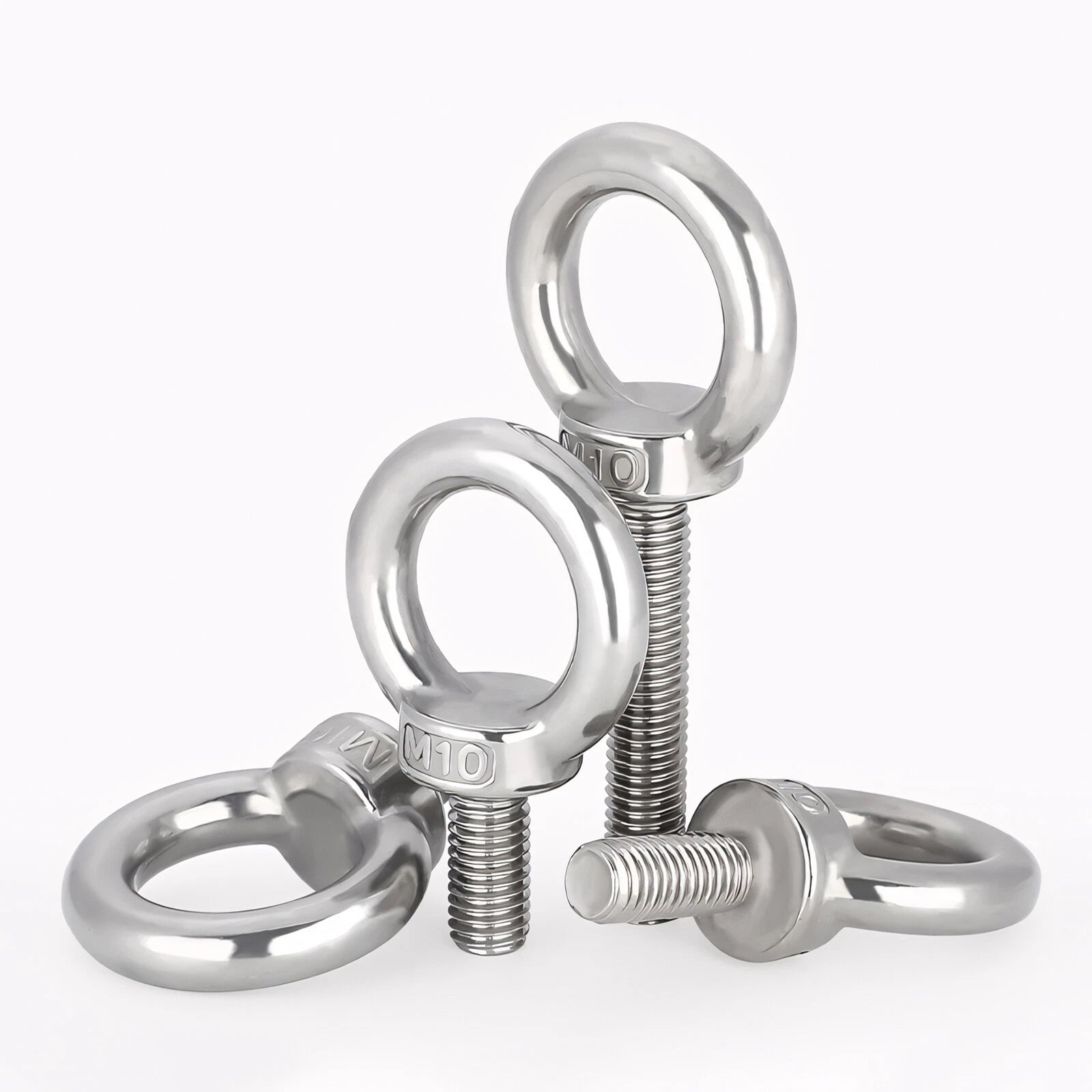 M3 M4 M5 M6 M8 M10 M12 TO M24 LIFTING EYE NUTS & BOLTS A2-304 STAINLESS STEEL