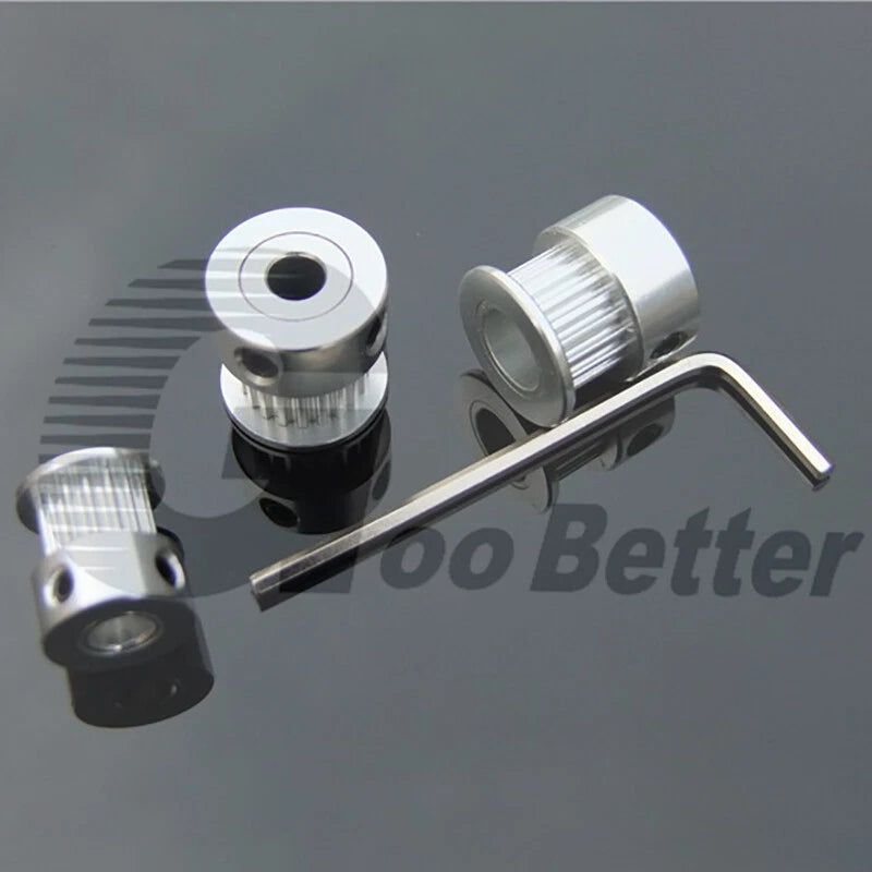 GT2 Timing Pulley Belt 2mm Pitch 16 - 60 Tooth Bore 3.17mm - 12mm for CNC Motor