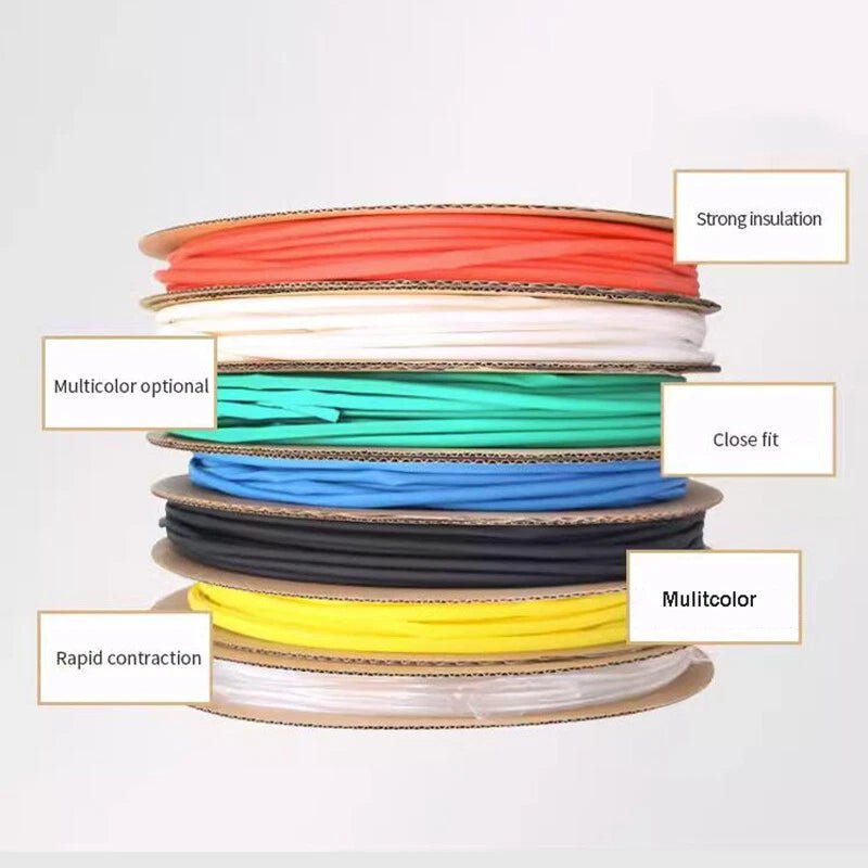 2:1 Heat Shrink Tubing – Electrical Wire Insulation Sleeve, Multi - Color & Multi - Size - HomeDIYer