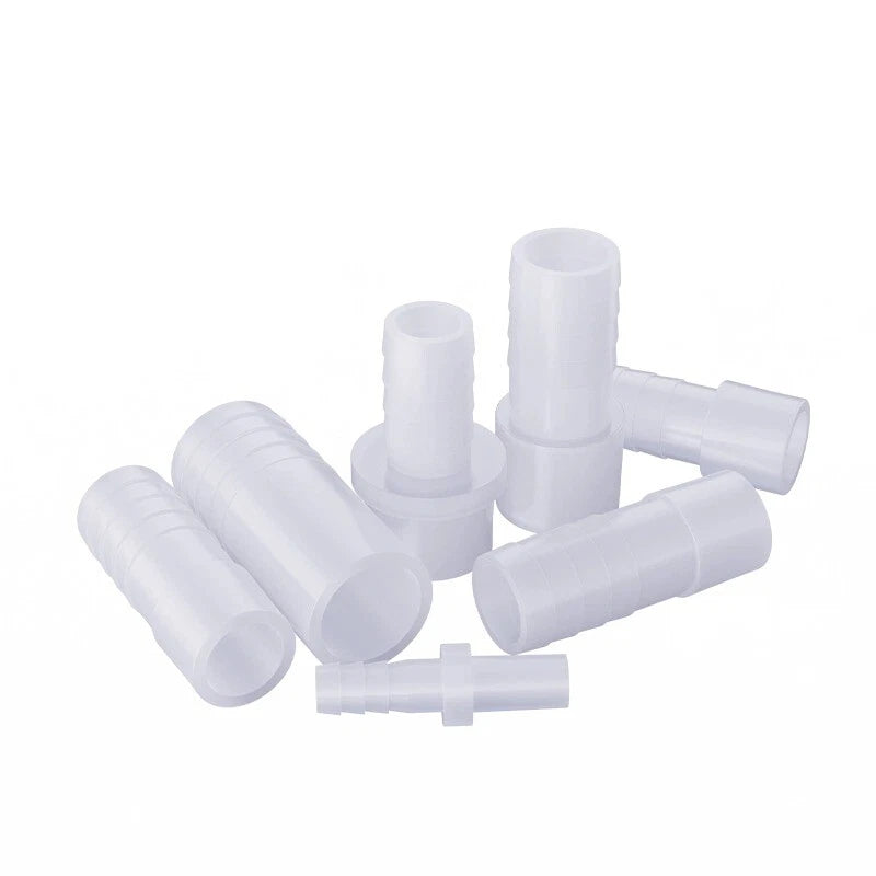 Straight Barbed Hose Joiner Connector — Plastic, φ8mm–25mm, Air & Water