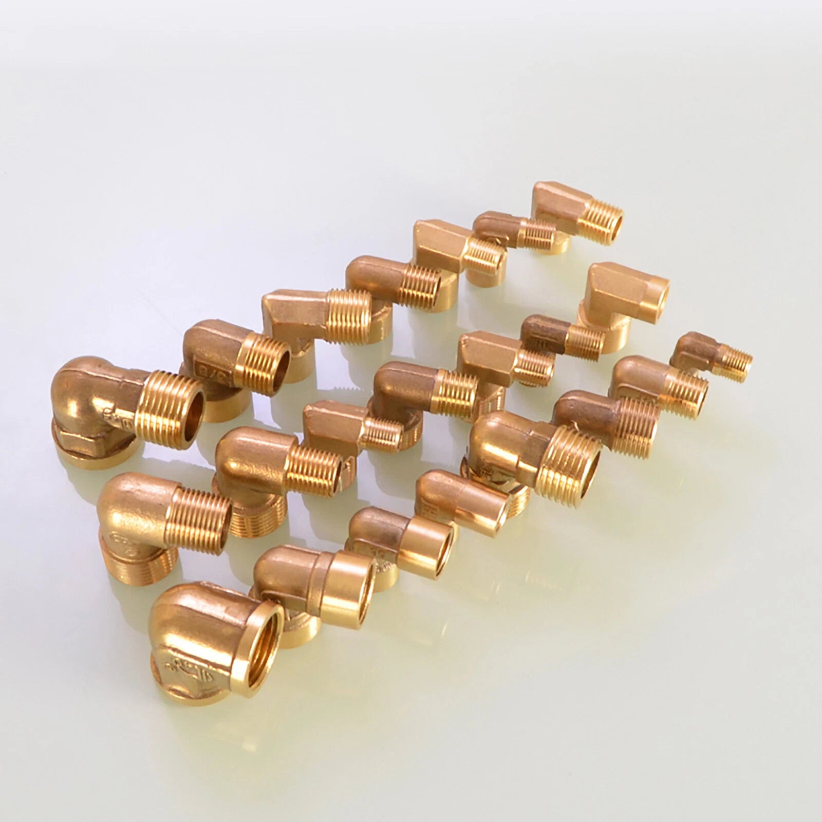 Brass 90° Elbow BSP Threaded Pipe Fitting — Equal & Reducer, 1/8" to 1/2"
