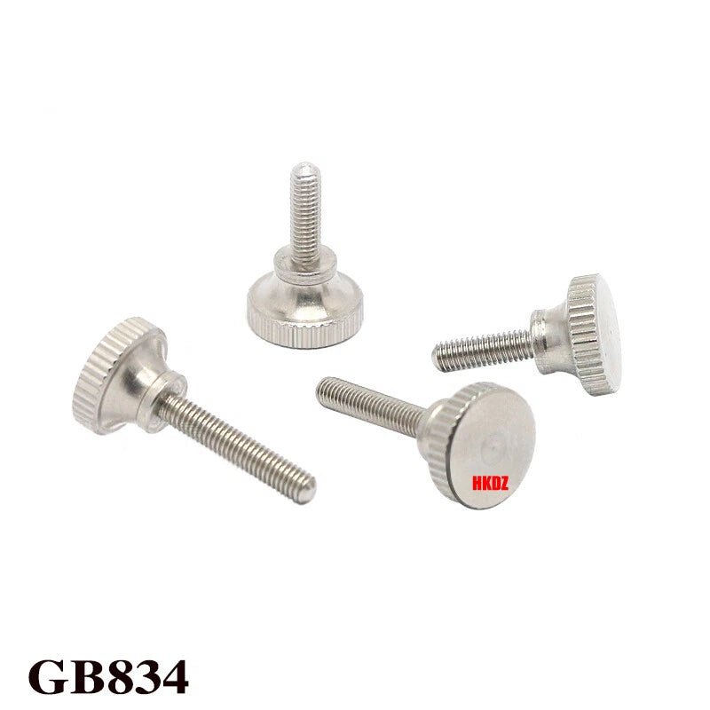 M2/M2.5 High Head Knurled Thumb Screws – 303 Stainless Steel Hand Grip Knob Bolts (3 - 12mm) - HomeDIYer