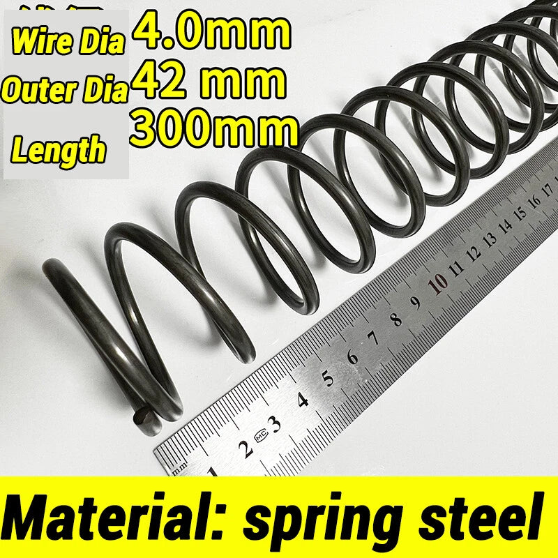 Compression Spring 4-5mm Wire dia 40-80mm Diameter & 300mm Length Pressure Small