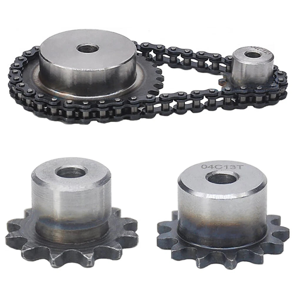 05B 5/16" Steel Roller Chain Sprocket Wheel Pitch 8mm 10~40 Teeth Process Hole