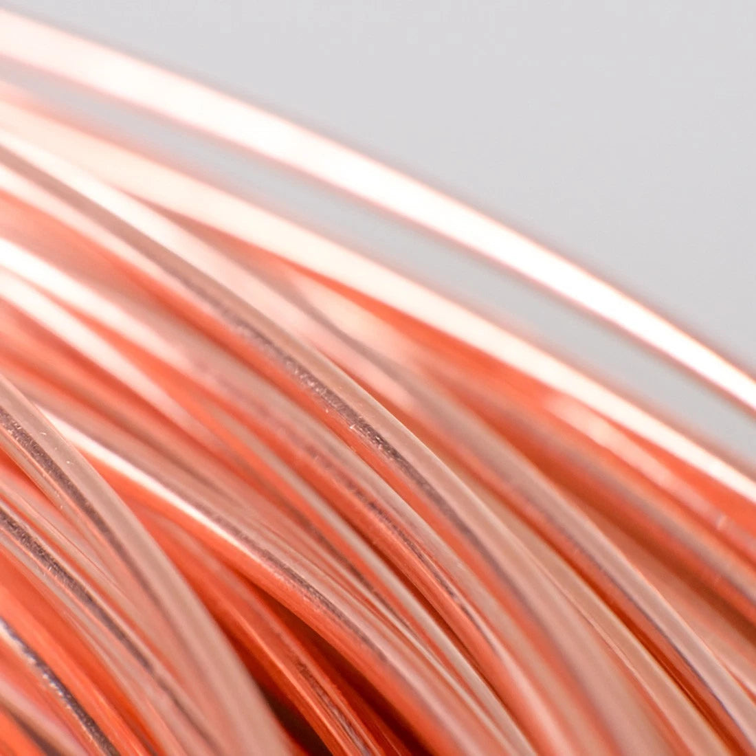 1M Round Copper Wire Solid 0.2-4.5mm Bendable Metal Wire Jewellery Craft Making