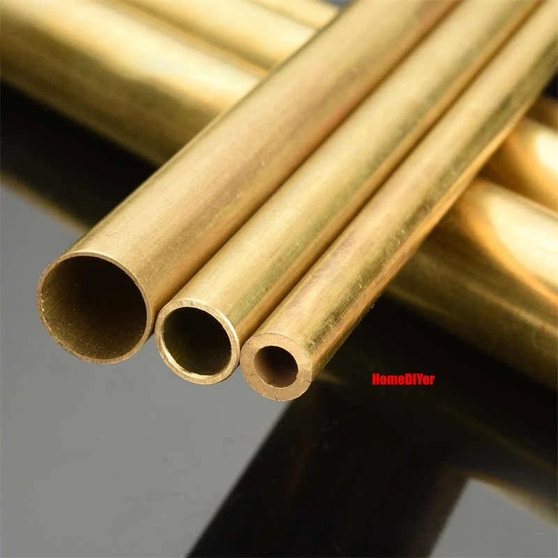 H62 Brass Round Tube — OD 2mm–100mm, Wall 0.5mm–4mm, 200mm Length