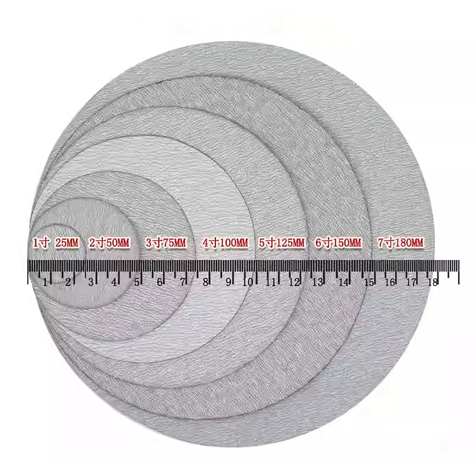 25mm 1 inch Sanding Discs Hook and Loop Pads 60-1000 Grit Dry Abrasive Sandpaper