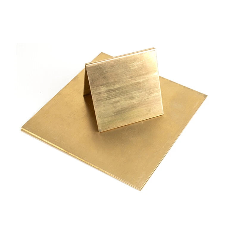 H62 Solid Brass Sheet 0.8mm 1mm 1.5mm Thickness 100/150/200mm Metal Plate