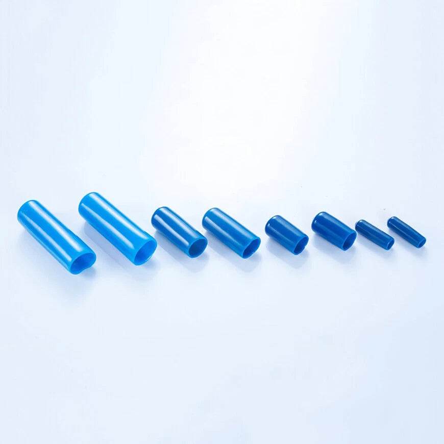Rubber Thread Cover Caps – 36 Sizes (Φ1.5mm to Φ24mm) Vinyl End Caps for Screws & Rods (Blue)