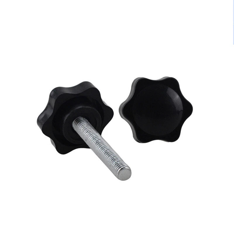 Thumb Screws Plastic Black clamping knob head Carbon Steel Bolts M5 M6 M8 M10