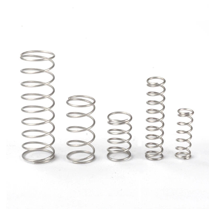 10Pcs Miniature Compression Pressure Springs A2 Stainless Steel Wire Dia 0.5mm