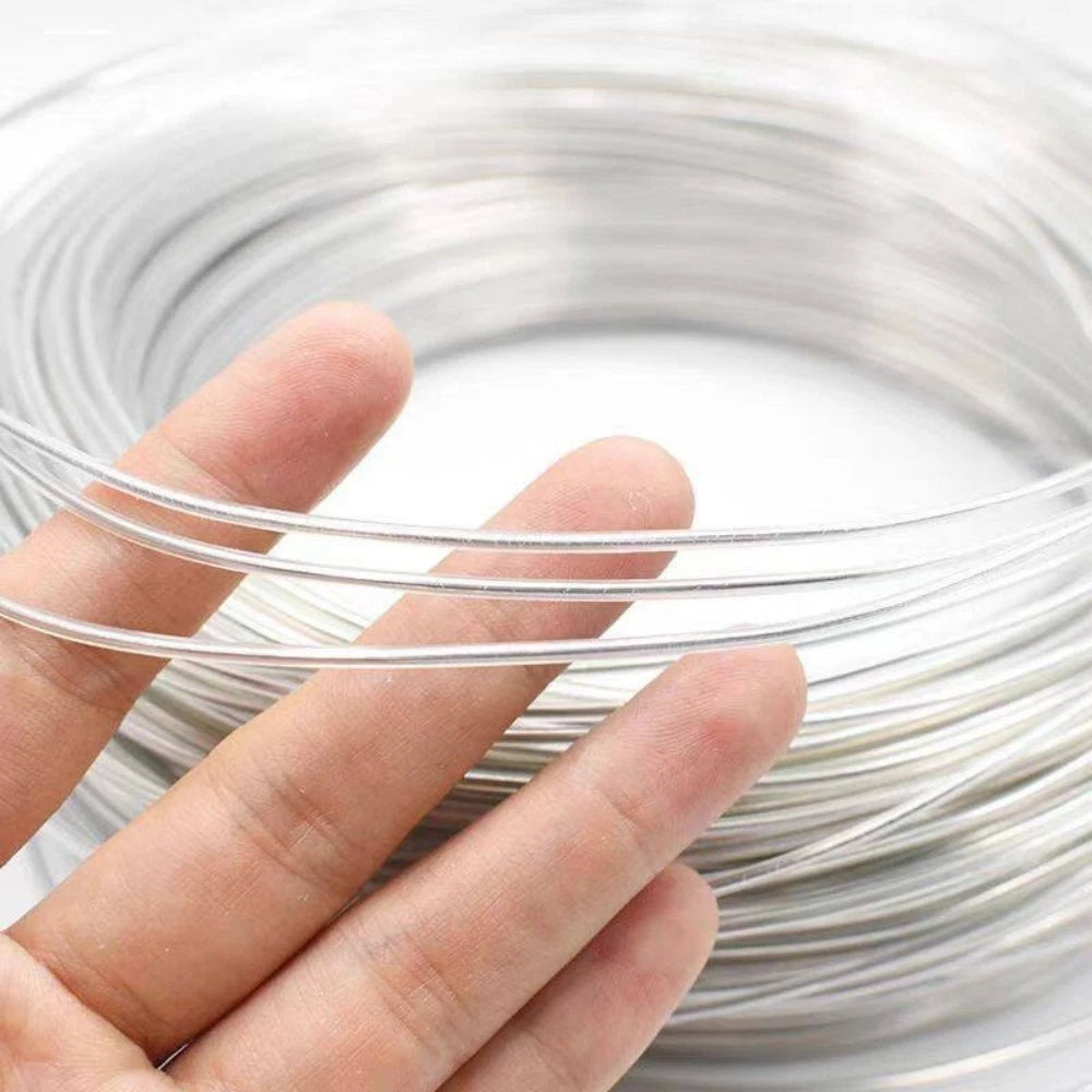 Transparent PVC-Coated Aluminium Wire Handicraft DIY Metal Wires 1.5mm-3mm Dia