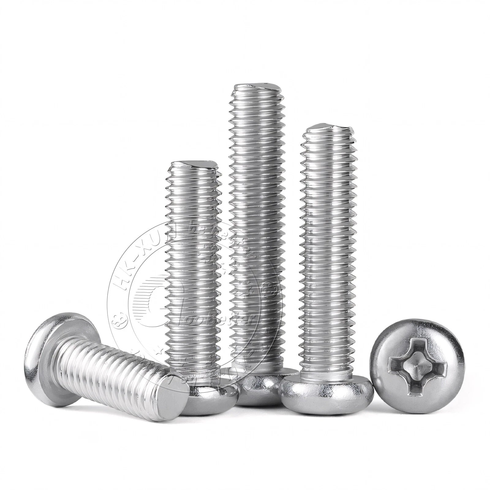 M3 M3.5 Phillips Pan Head Machine Screws – A2 Stainless Steel DIN 7985H (3–180mm Lengths)
