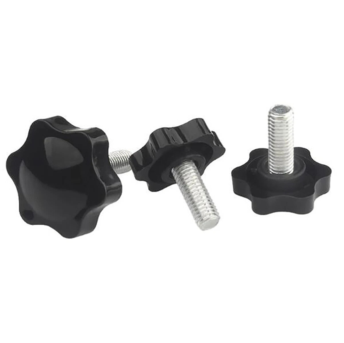 M5 M6 M8 Thumb Screws Six-petal Flower Plastic Head 32# 32mm Hand Grip Knob Bolt