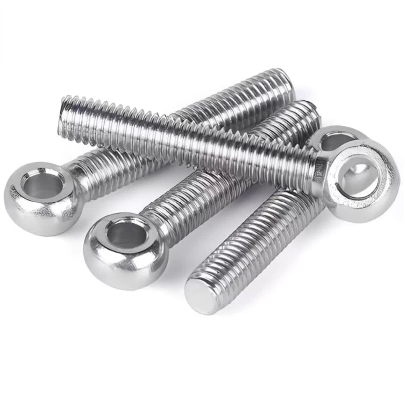 Forged Eye Bolts A2 Stainless Steel Full Thread — M6 to M30, 25–390mm - HomeDIYer