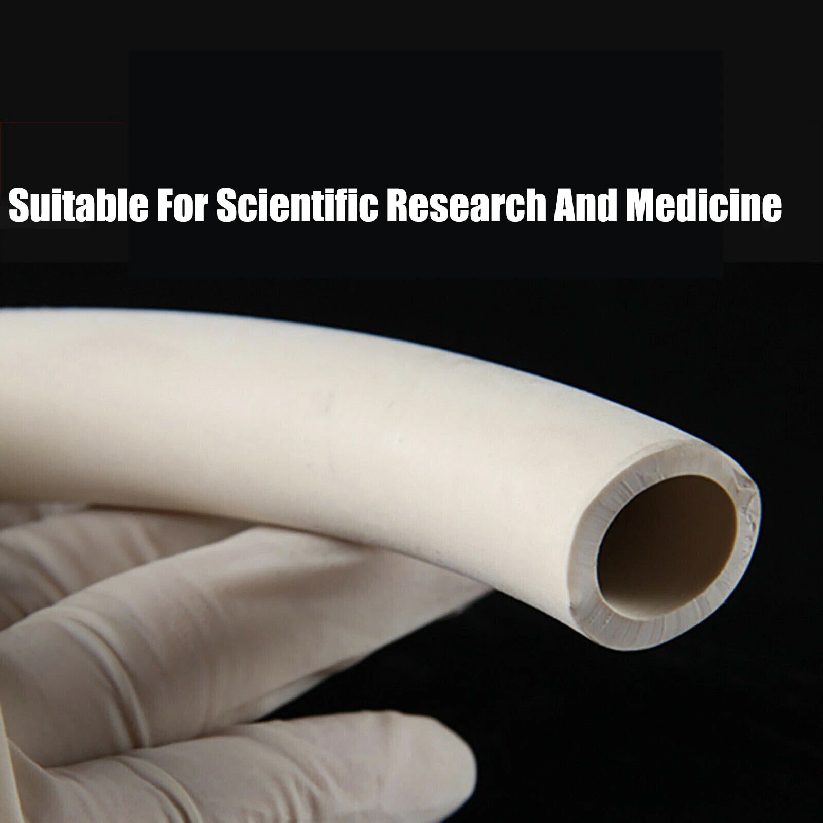 White Rubber Vacuum Tube | Laboratory Hose Pipe | ID 2mm–25mm | Multiple Sizes & Lengths