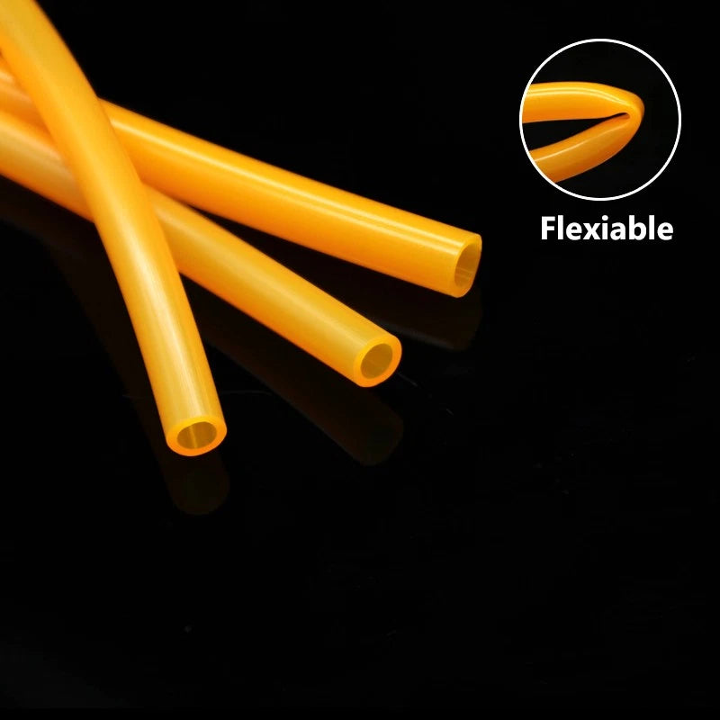 Orange Food Grade Silicone Tubing — Flexible Soft Hose for Brewing, Beverage & Water Transfer