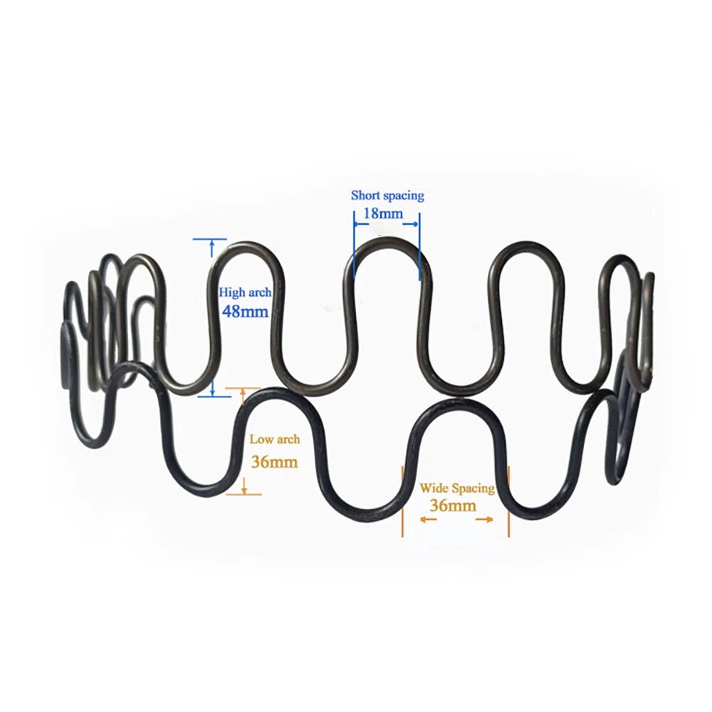 8 gauge Upholstery Zig Zag Springs (No Sag Spring ) - DIY Sofa Chair Repair Kit - HomeDIYer
