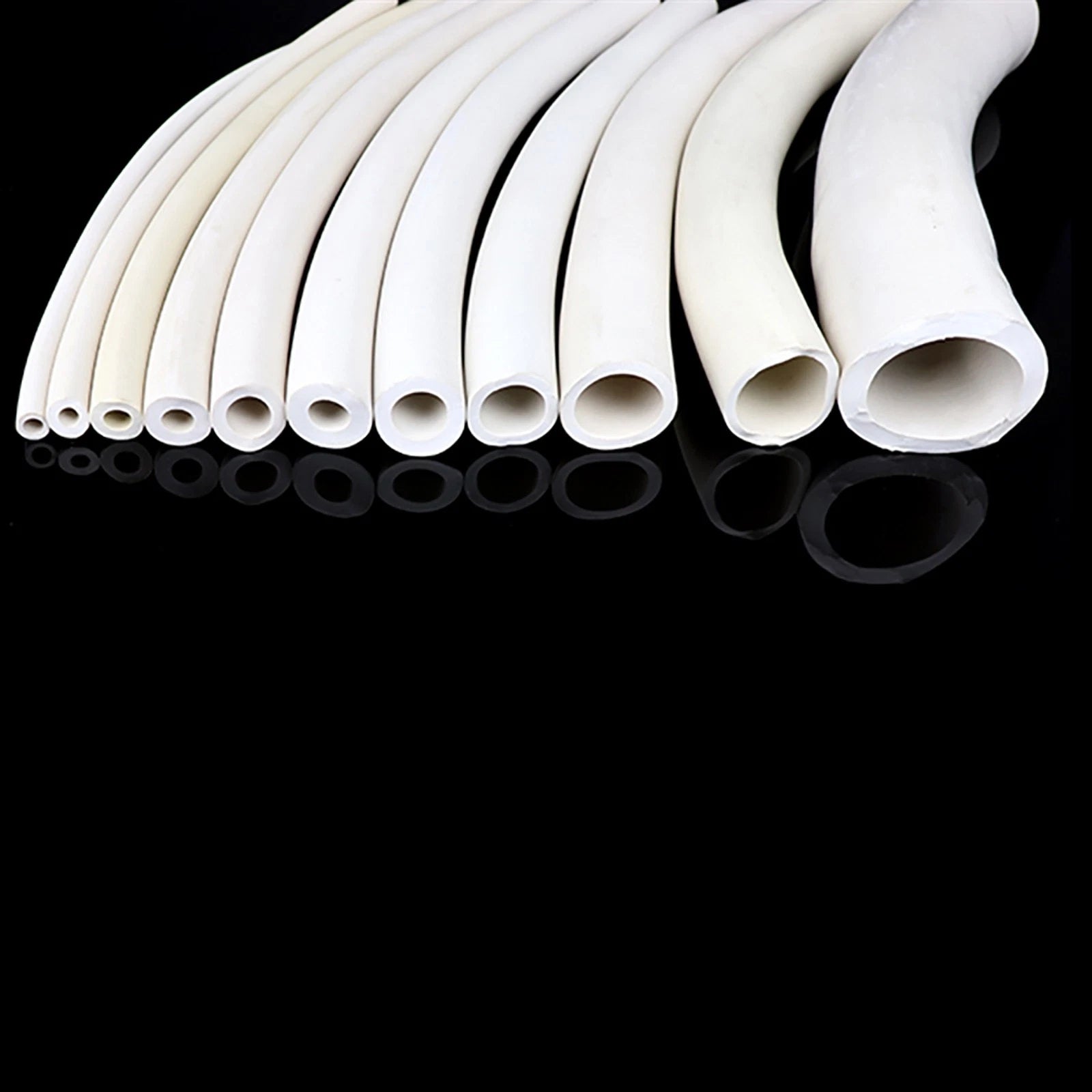 White Rubber Vacuum Tube – Flexible Laboratory Hose Pipe (ID 2mm–25mm)