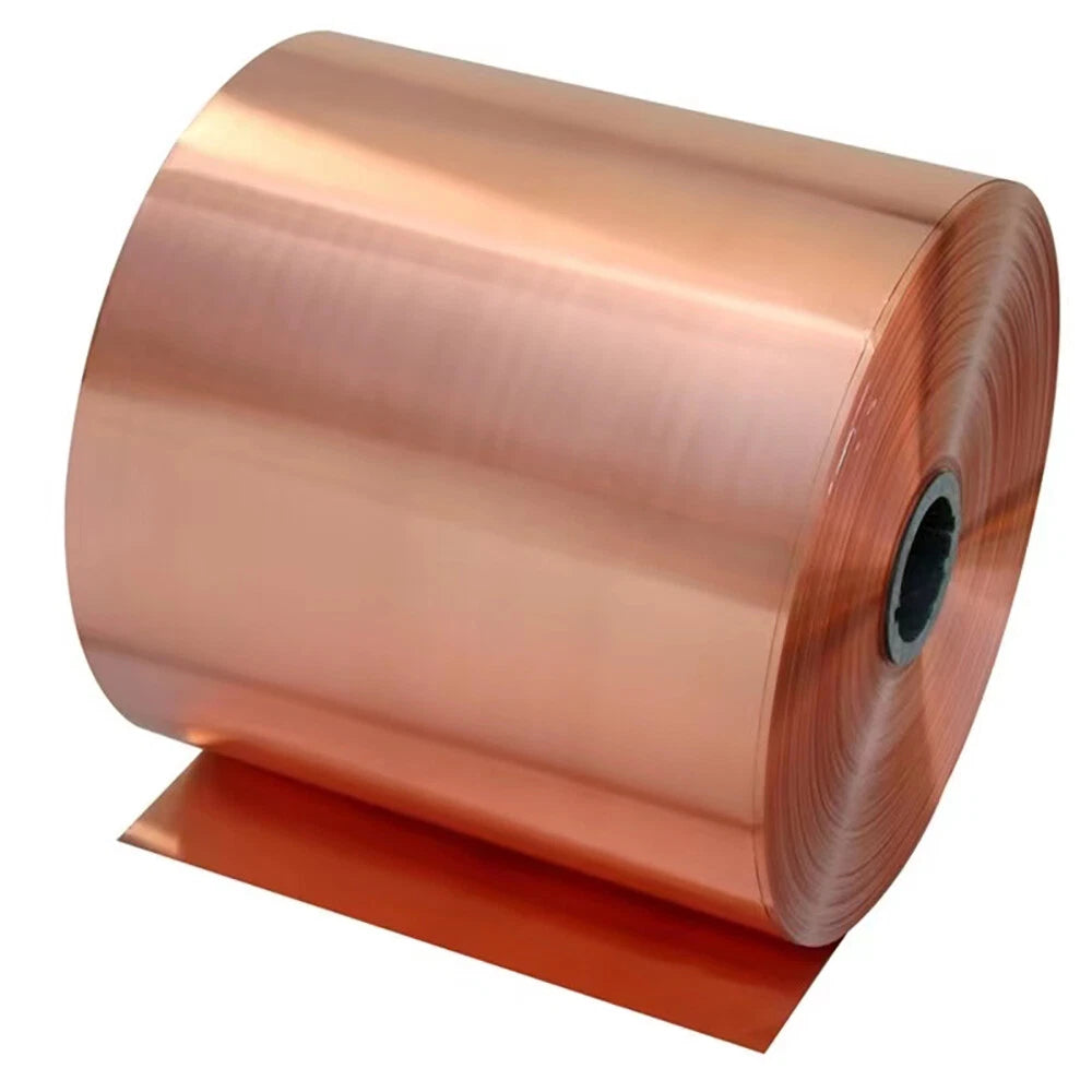 Copper Sheet Roll Metal Foil Plate 0.05-1mm Thick 15-90mm Width, Various lengths