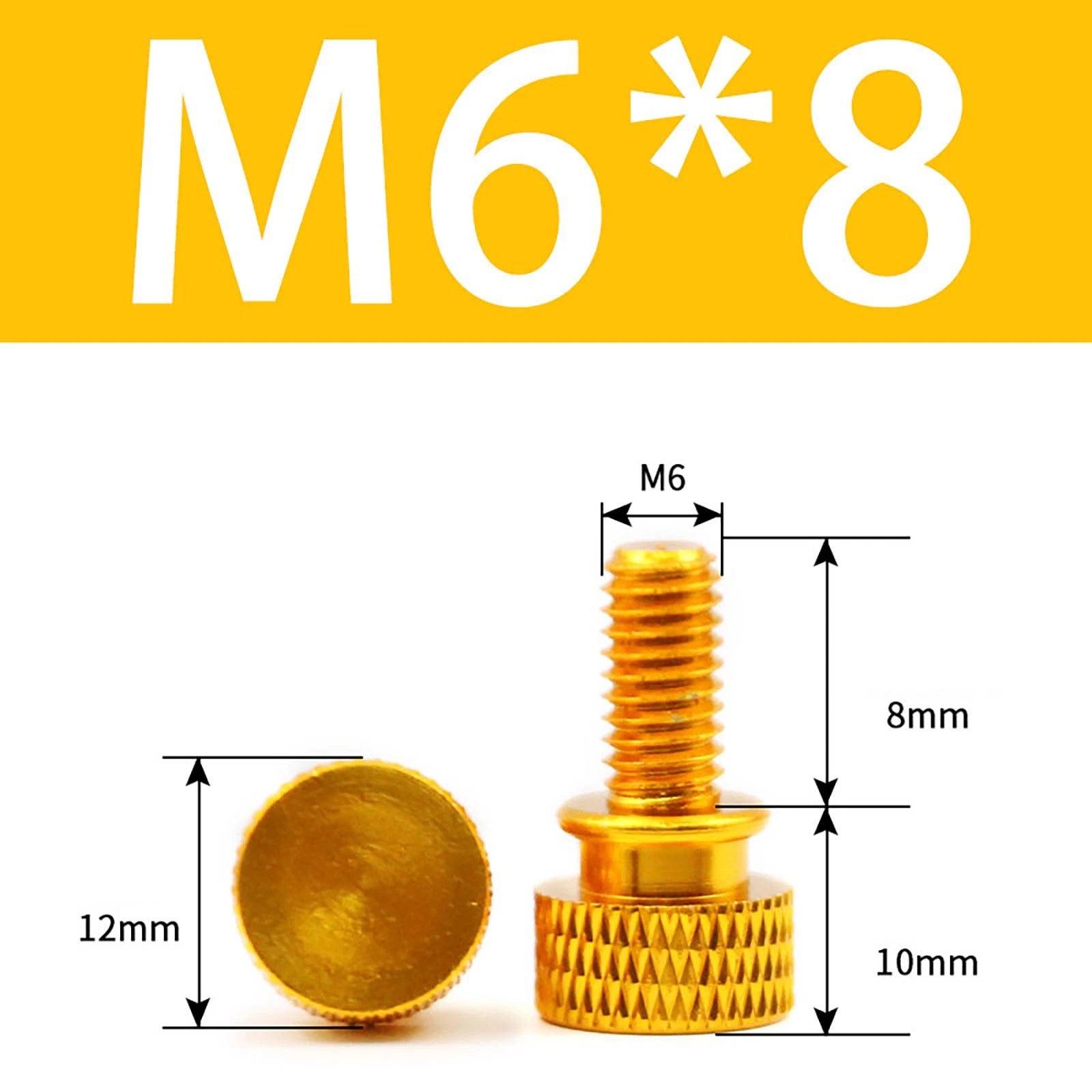 Aluminum Thumb Screws M5 M6 Knurled Hand Bolts Anodized PC Case Hobby DIY Stock