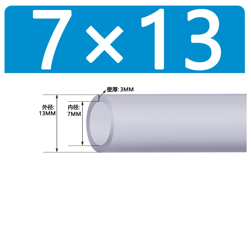 Food Grade Clear Silicone Tube Beer Milk Hose Pipe Soft Rubber ID 0.5mm - 38mm
