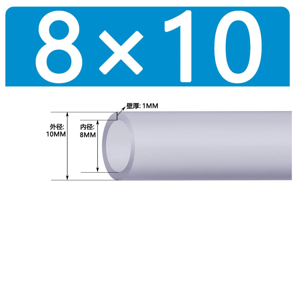 Food Grade Clear Silicone Tube Beer Milk Hose Pipe Soft Rubber ID 0.5mm - 38mm