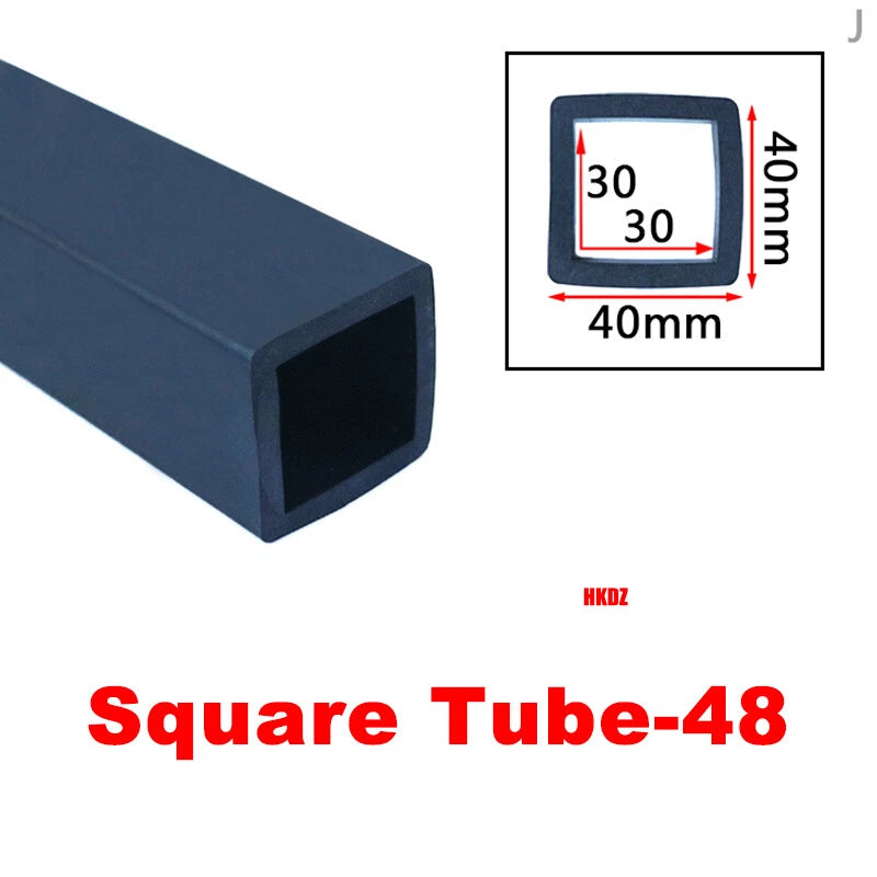 Square Silicone Rubber Hollow Tube Pipe Protector Seal Strips Width 2.5mm~108mm