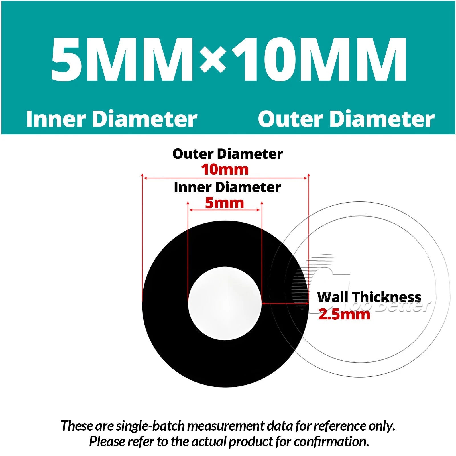 Black Silicone Rubber Tube – ID 0.5–60mm × OD 1–68mm Flexible Hose Pipe