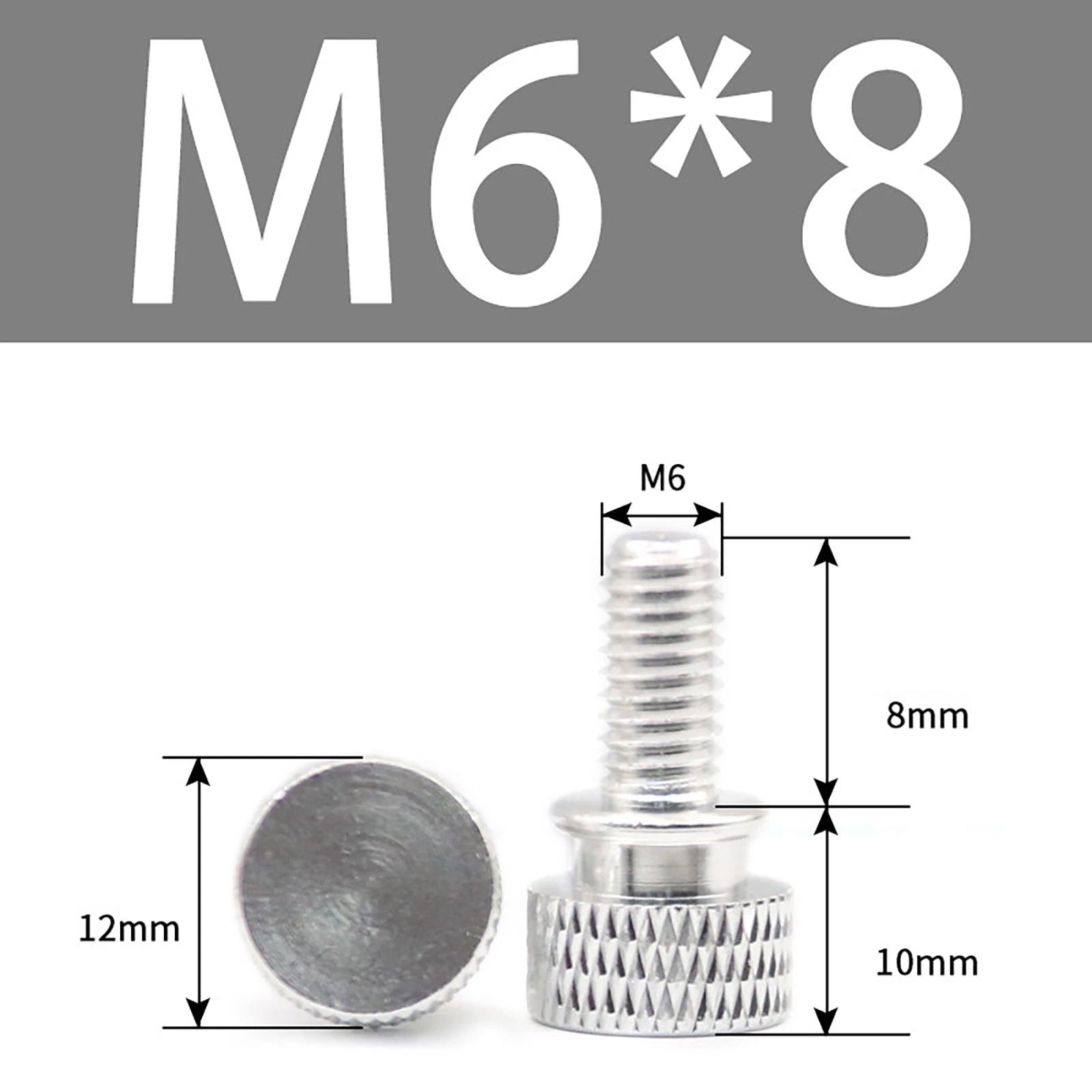 Aluminum Thumb Screws M5 M6 Knurled Hand Bolts Anodized PC Case Hobby DIY Stock
