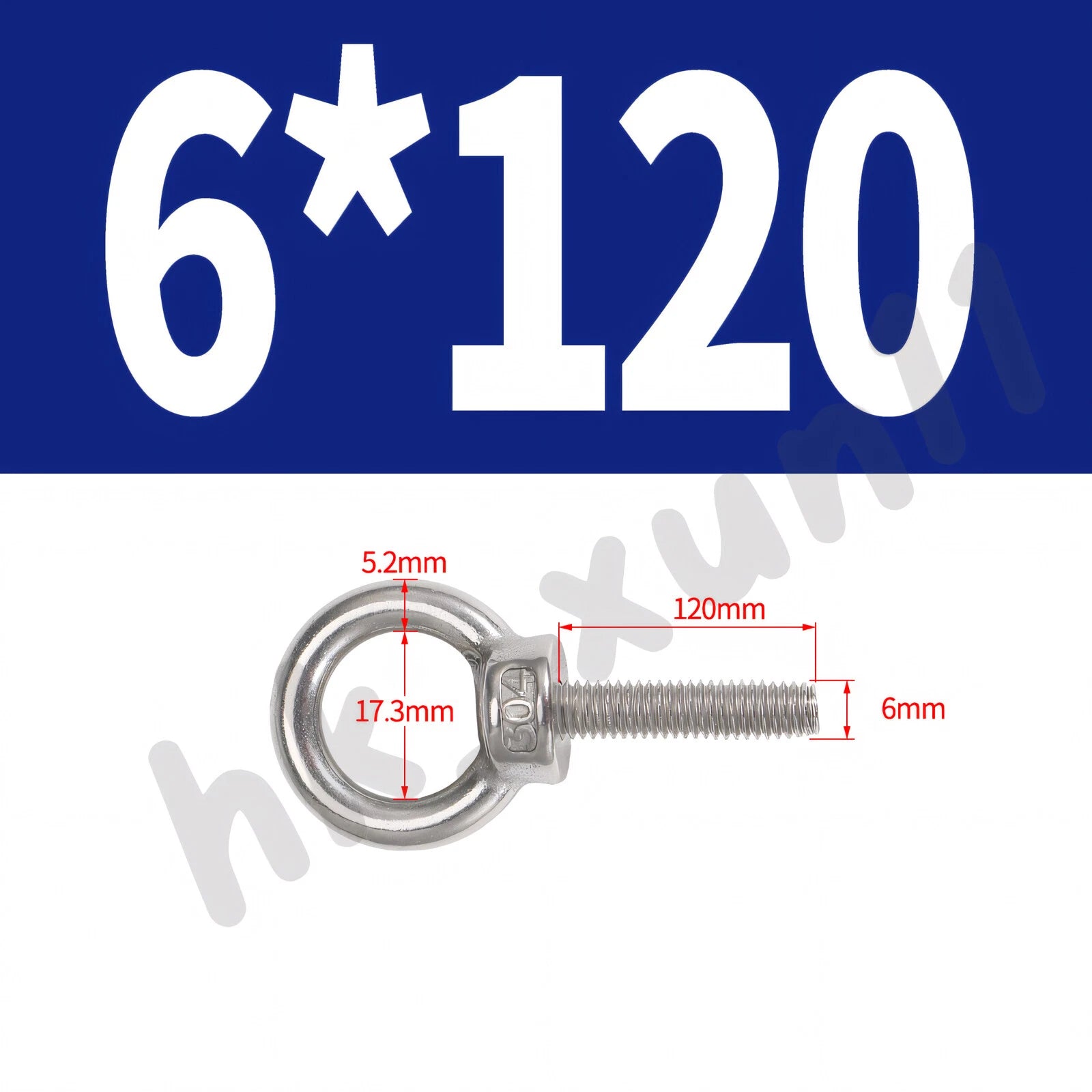 M3 M4 M5 M6 M8 M10 M12 TO M24 LIFTING EYE NUTS & BOLTS A2-304 STAINLESS STEEL