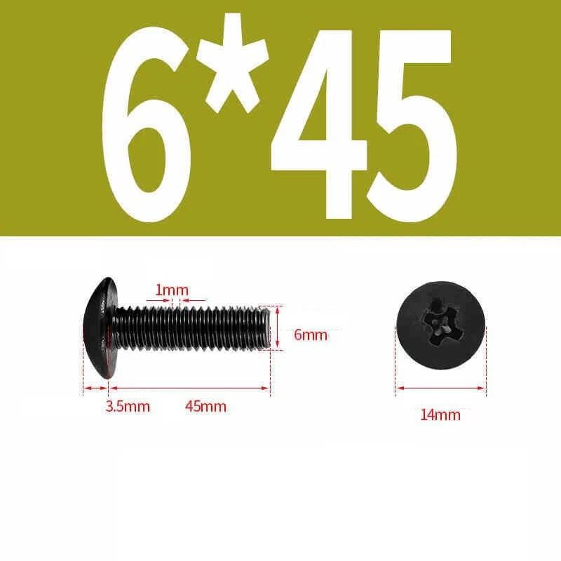 Phillips Pan Head Machine Screws — Nickel Plating & Black Zinc, M2–M6, 10 or 25 Pcs