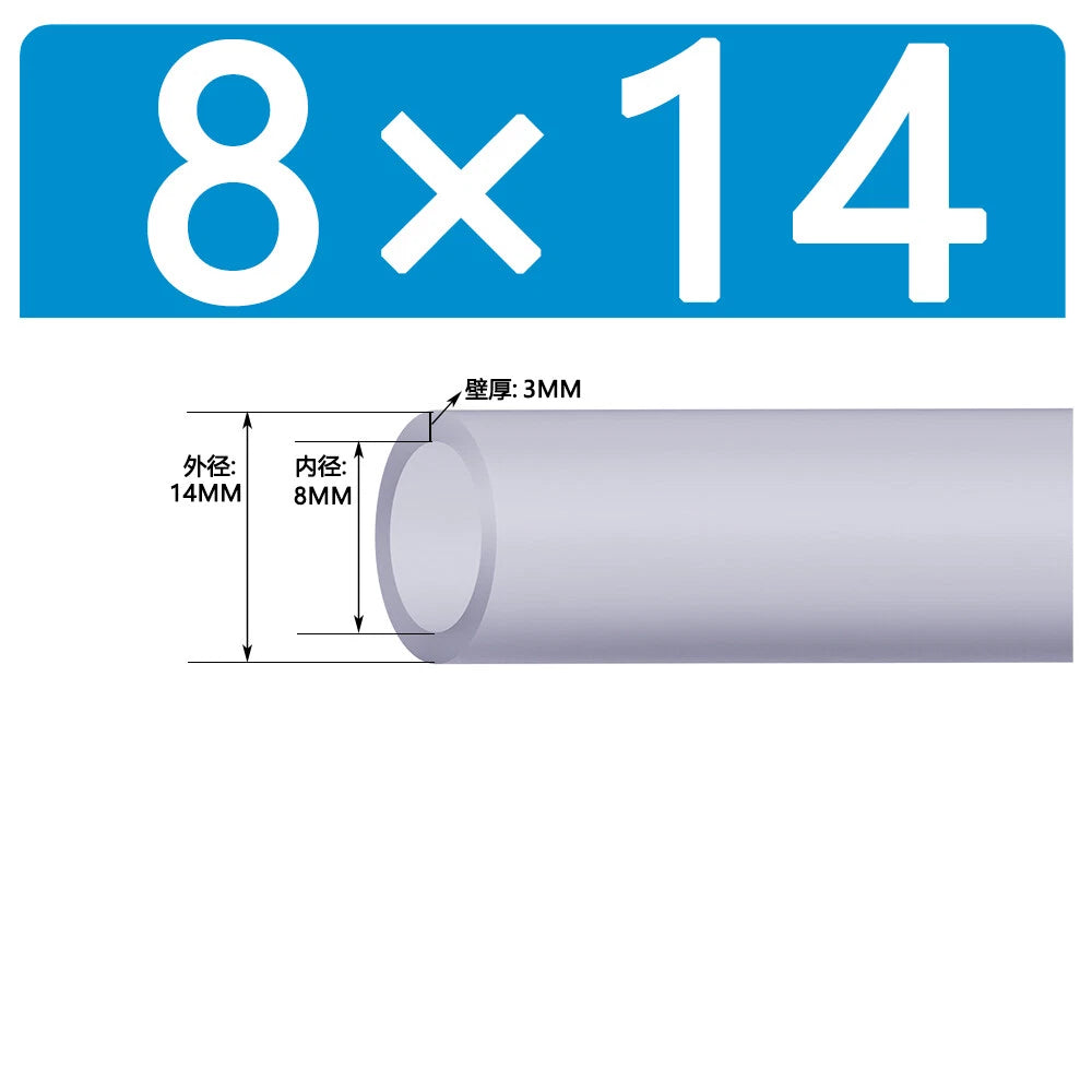 Food Grade Clear Silicone Tube Beer Milk Hose Pipe Soft Rubber ID 0.5mm - 38mm