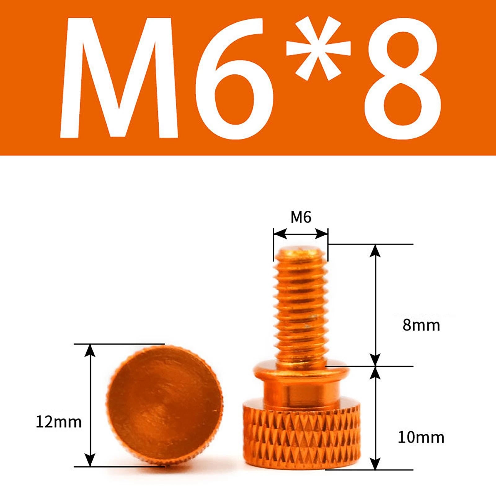 Aluminum Thumb Screws M5 M6 Knurled Hand Bolts Anodized PC Case Hobby DIY Stock