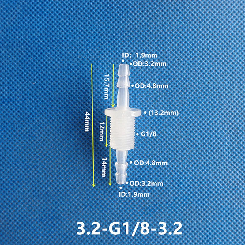 Plastic Barbed Bulkhead Fitting with Male Thread — Hose Tail Pipe Connector
