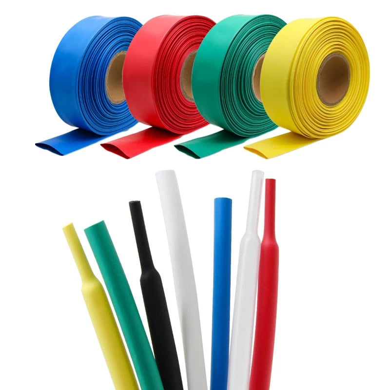 Heat Shrink Tubing 2:1 Ratio — 1m Lengths, φ60mm to φ210mm, Multiple Colors
