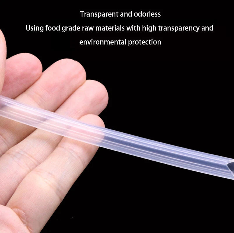 Transparent Silicone Hose | Vacuum Tube & Beer Line Soft Rubber Pipe 0.8–19mm ID