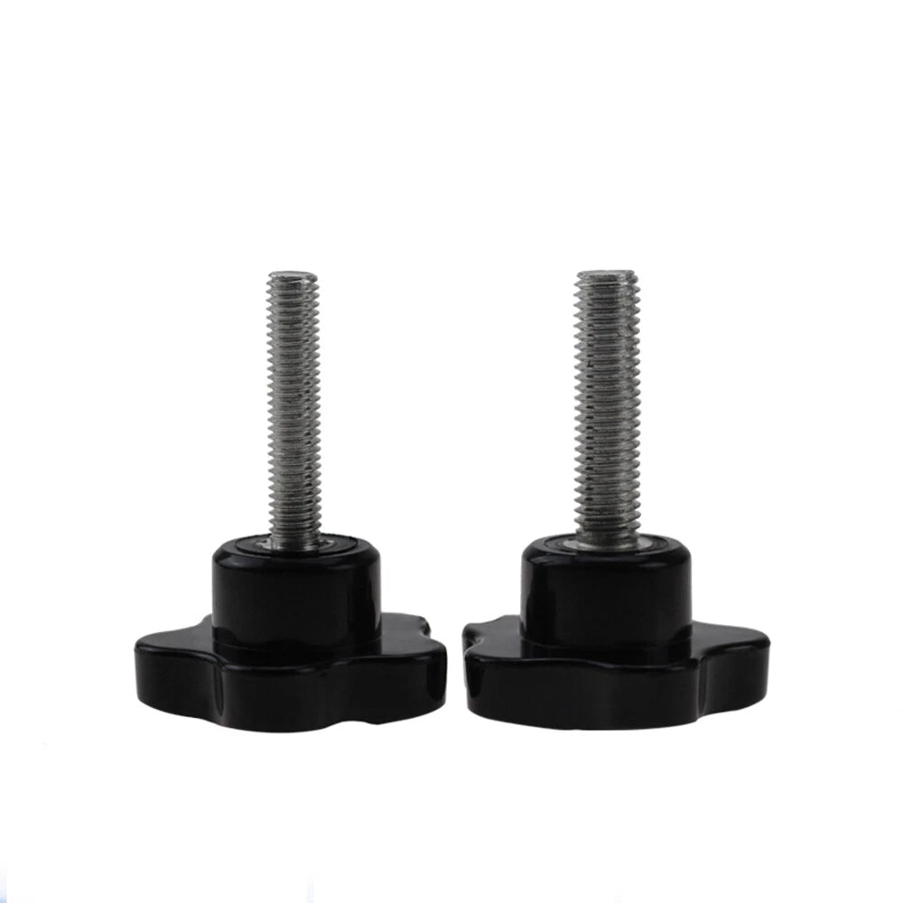 M5 M6 M8 M10 Black Plastic Pentagram Star Thumb Screws Hand Knob Bolts 15-60 mm