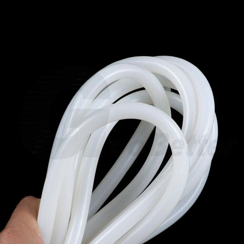 White Silicone Rubber Tubing — OD 9–44mm, High-Temp Flexible Hose Pipe (Per Metre)