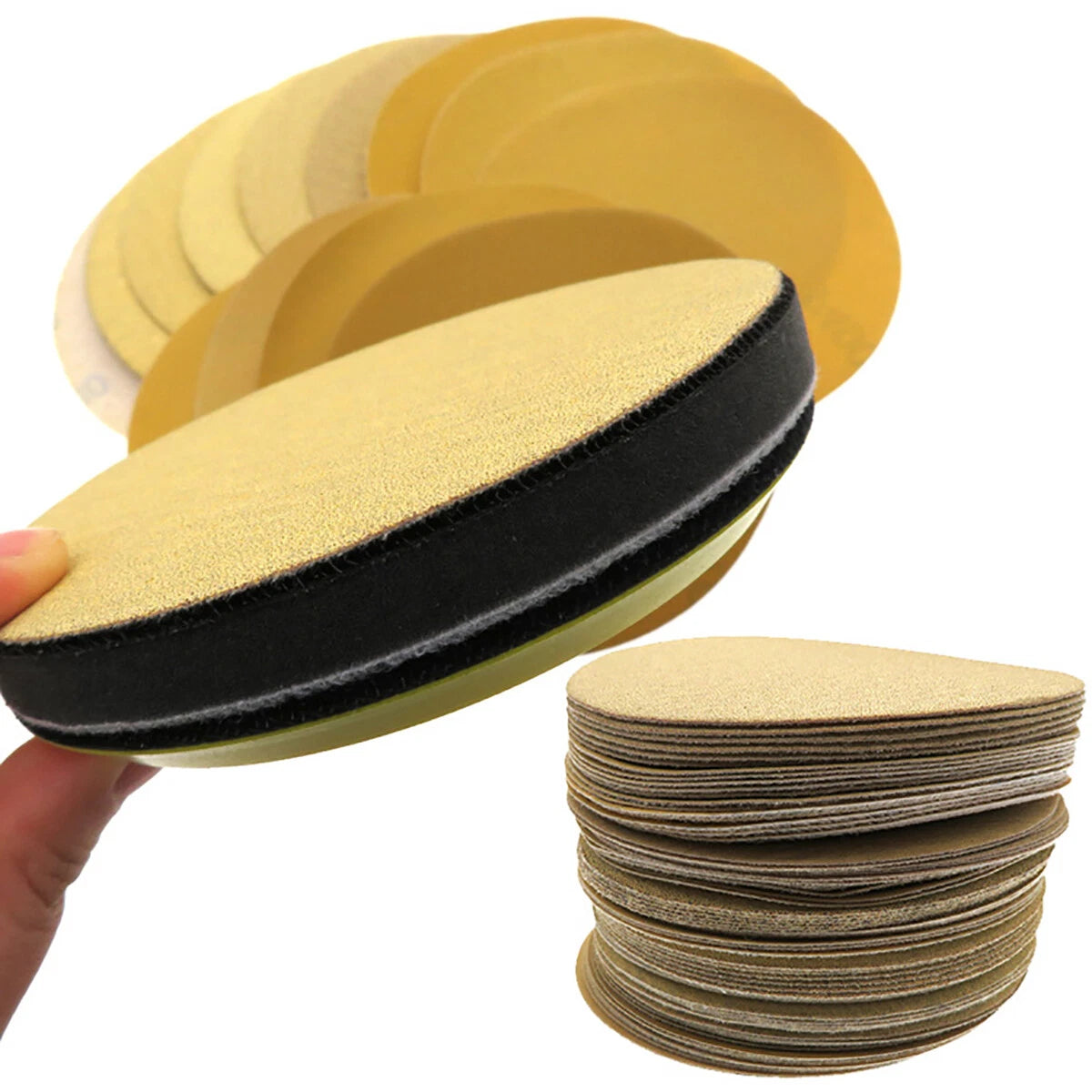 3 in / 5 in Sanding Discs 40-1000 Grit Hook Loop Sandpaper Orbital Sander Paper