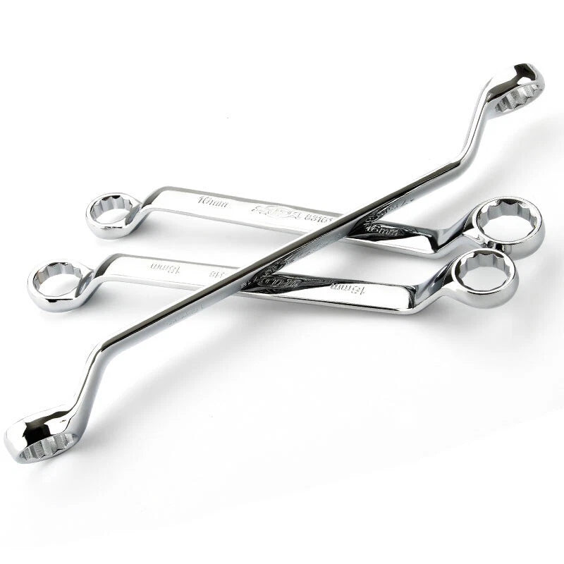 Ring Spanner Wrench High-Carbon Steel Metric Ring Deep Double Offset 5.5mm~36mm