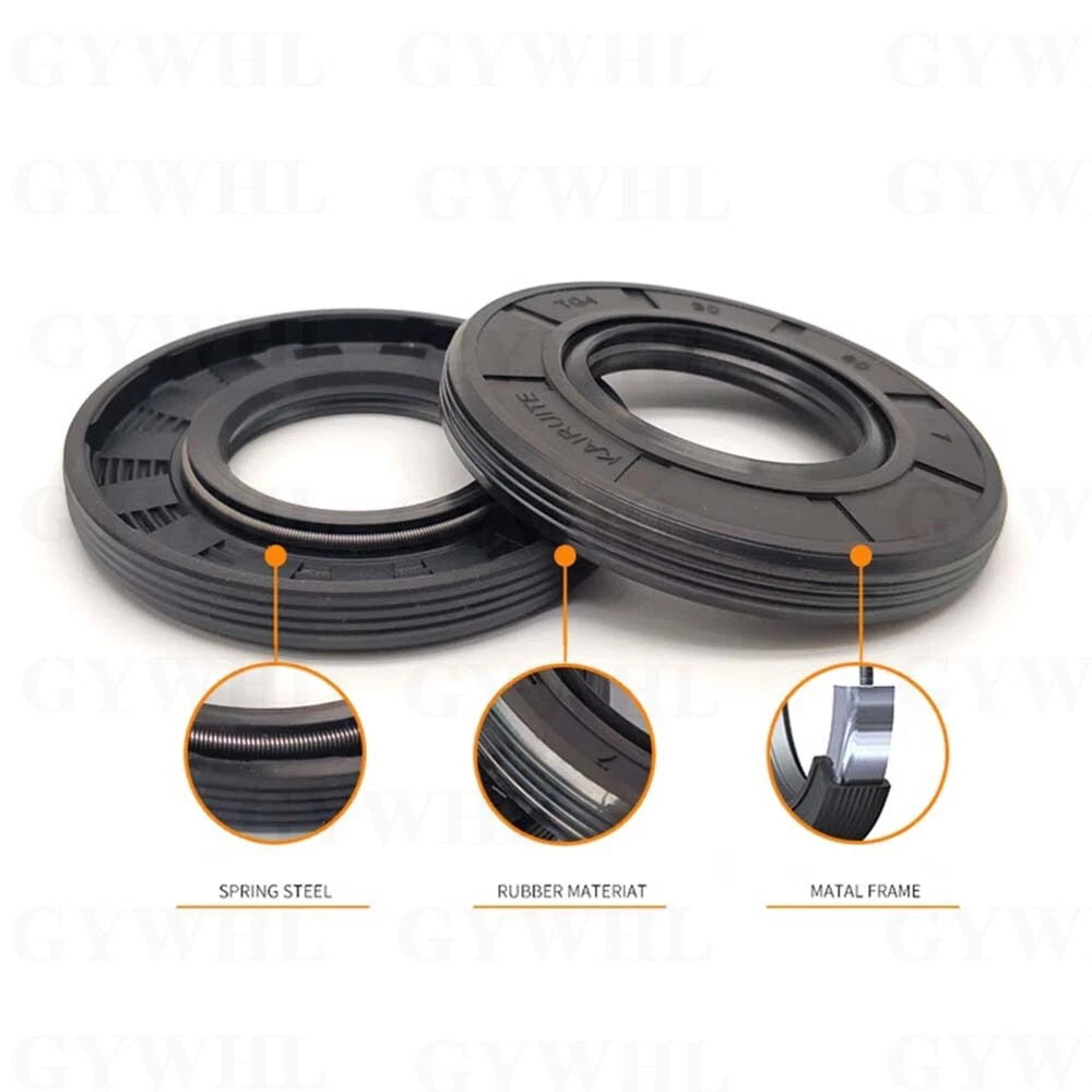 TC Oil Seal – Double Lip NBR Nitrile Rubber Rotary Shaft Seal with Spring