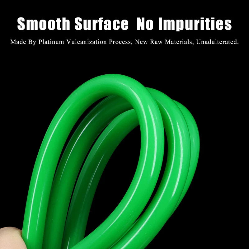 Food Grade Green Silicone Tube Beer Milk Flexible Hose Pipe Soft Rubber 1mm-25mm