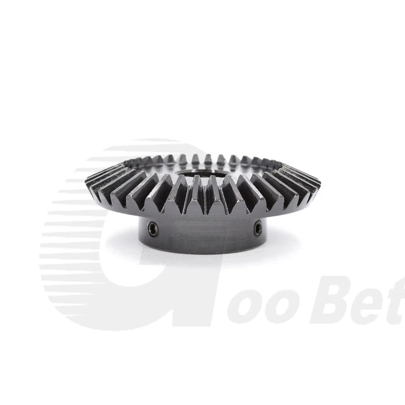 Module 1.5 Bevel Gear C45 Steel 1:2 Ratio 15 18 20 30 36 40 Tooth 90° Hard Black